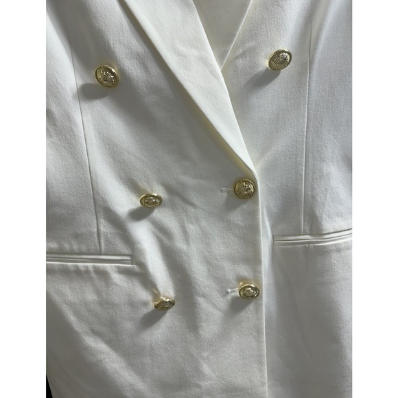 Derek Lam NWT 10 Crosby Walter Double Breasted‎ Jacket, Soft White Size 6 - Picture 7 of 10